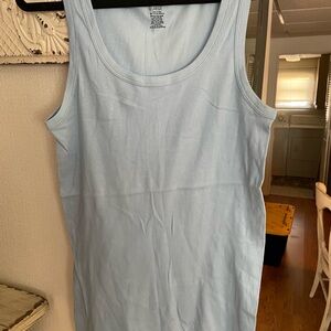 GAP Light Blue Ribbed Muscle Tank. Never worn.
